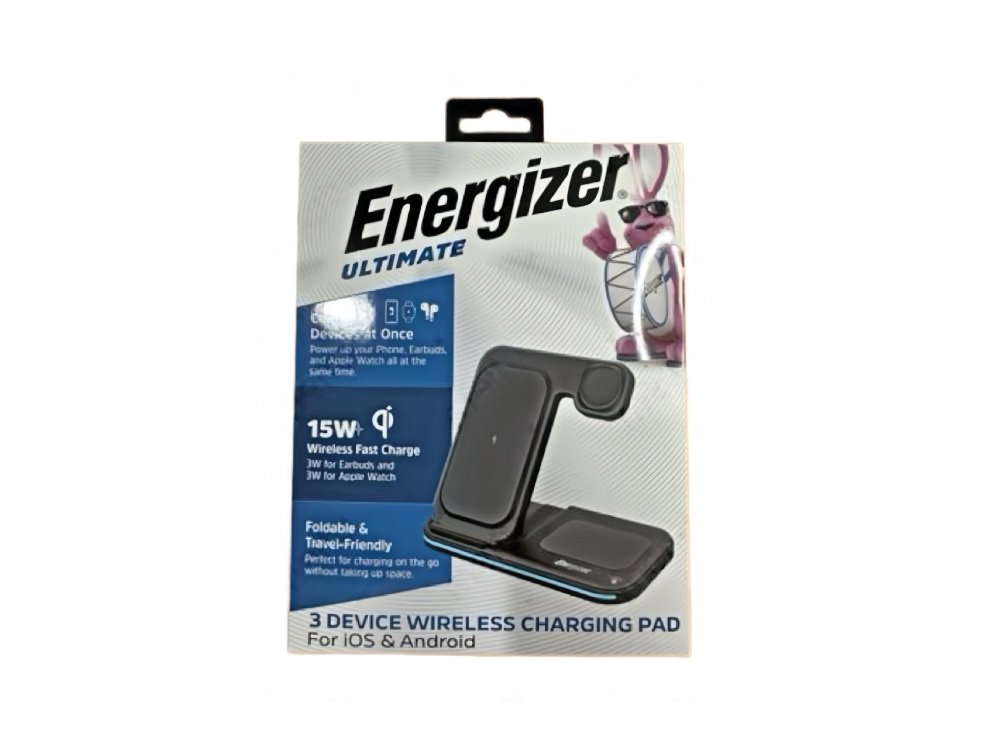 Clear blister packaging with hanging hook for wireless chargers, designed specifically for retail store display and offline electronics wholesale.