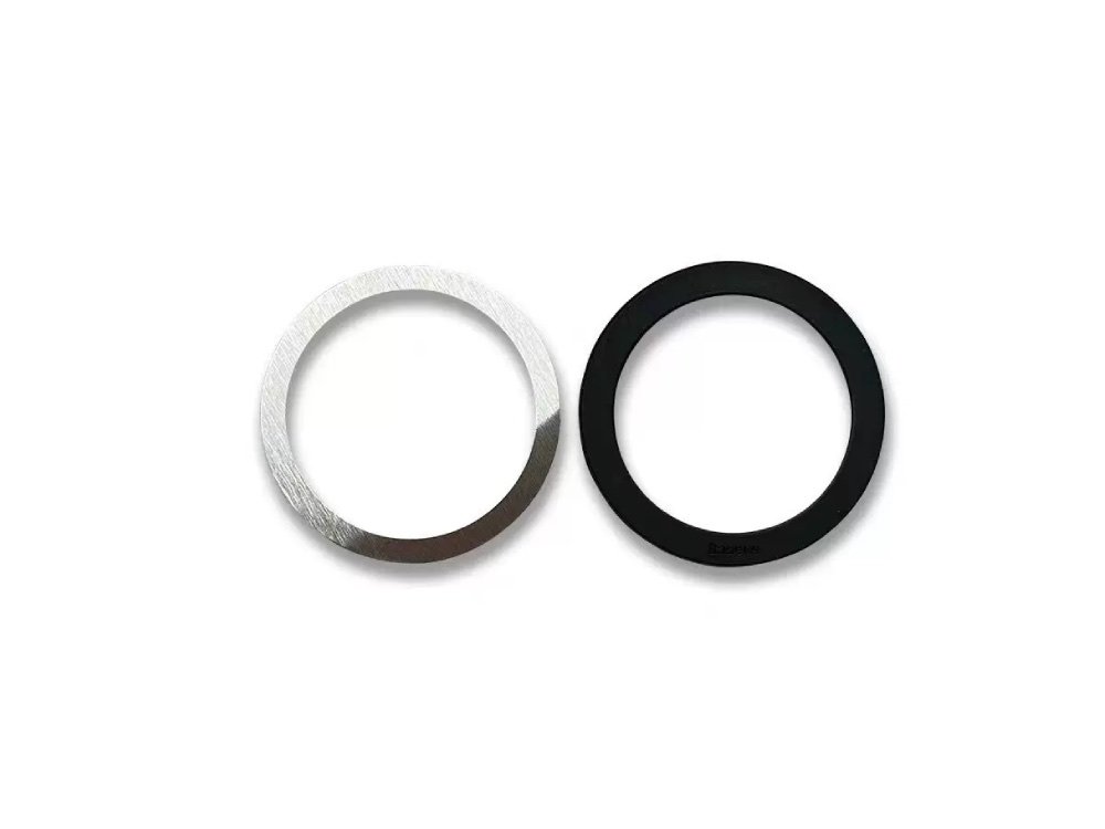 Ultra-thin metal magnetic ring for smartphone cases, upgrading standard devices to MagSafe compatible wireless charging.
