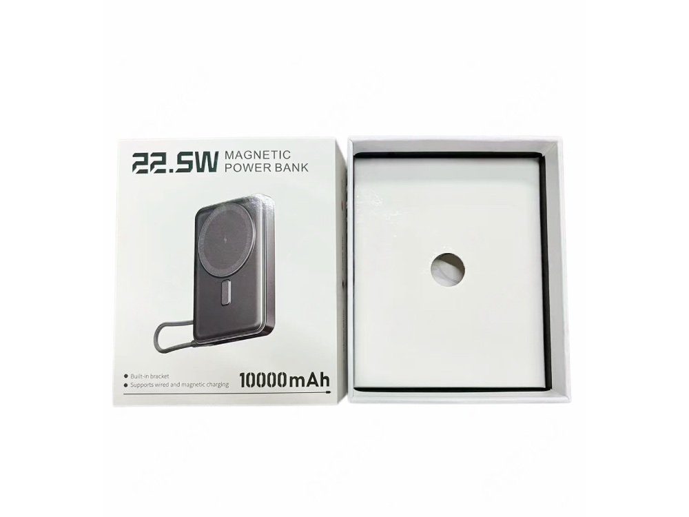 Luxury lid and base rigid box packaging for premium wireless chargers, offering superior unboxing experience for high-end ODM electronic brands.